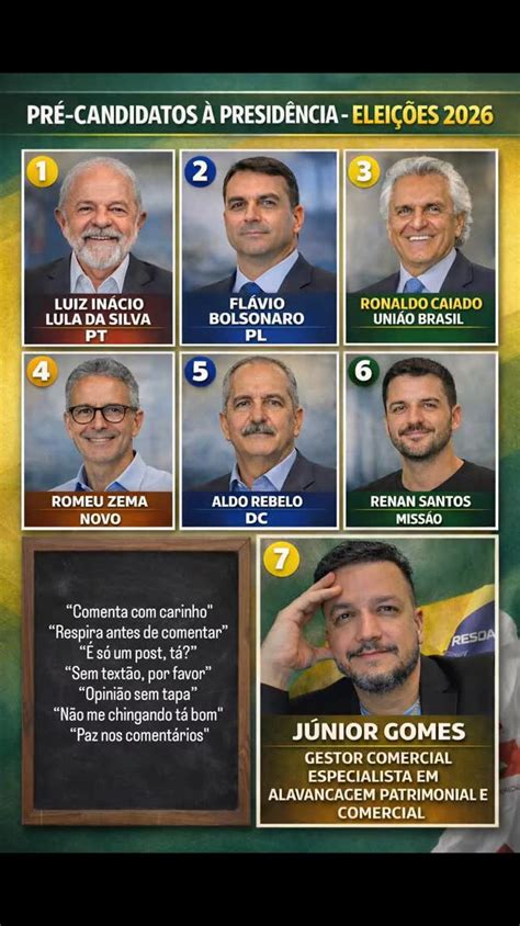 Se A Eleição Fosse Hoje Quem Ganharia Para Presidente 2026 - Candidatos A Presidente 2026 Fotos E Nomes