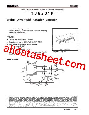 TB6501 Datasheet PDF Toshiba Semiconductor