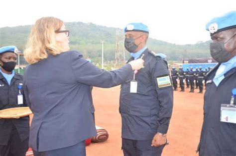 Un Decorates Rwanda Police Peacekeepers In Central Africa Republic Kt