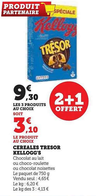 Promo C R Ales Tr Sor Kellogg S Chez Super U Icatalogue Fr