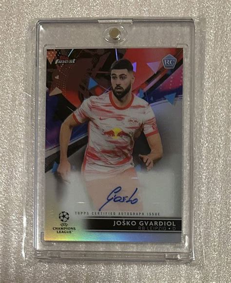 超レア Rc ヨシュコ グヴァルディオール Josko Gvardiol 直筆サイン 2021 22 Topps Finest Ucl