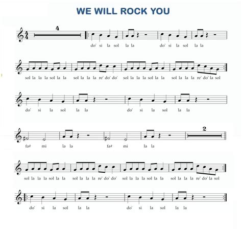 We Will Rock You Sheet Music