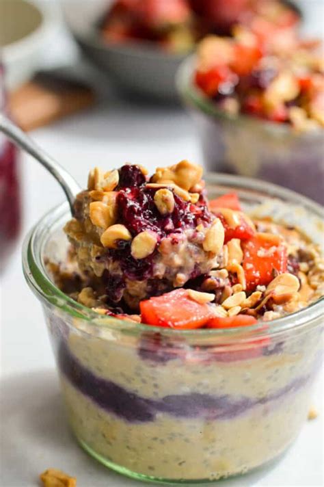 Pb And J Overnight Oats Nourished By Nic