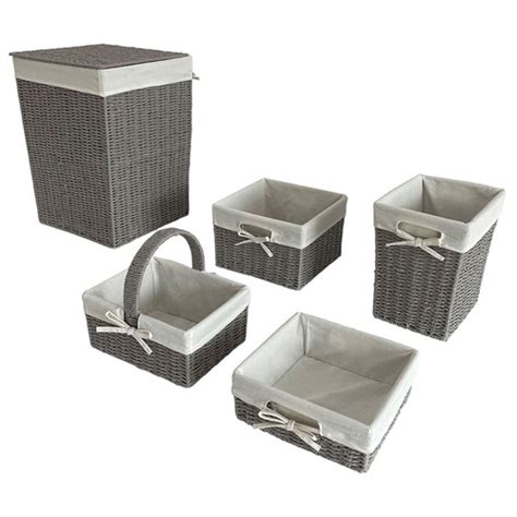 5 Piece Seagrass Basket Set Temple Webster