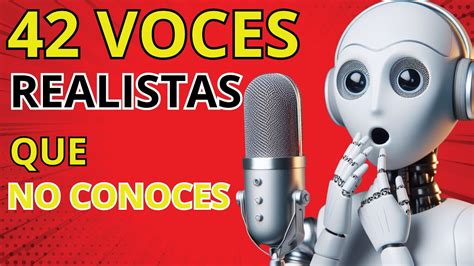 Mejores Voces Artificiales Super Realistas De Elevenlabs Youtube