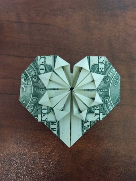 Fold An Origami Heart Dollar Bill Easy Origami Tutorial