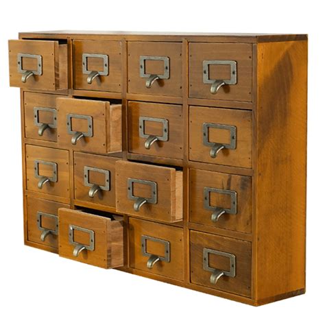 Primo Supply Desk Drawer Organizer - Wooden Storage Box with 16 Drawers ...