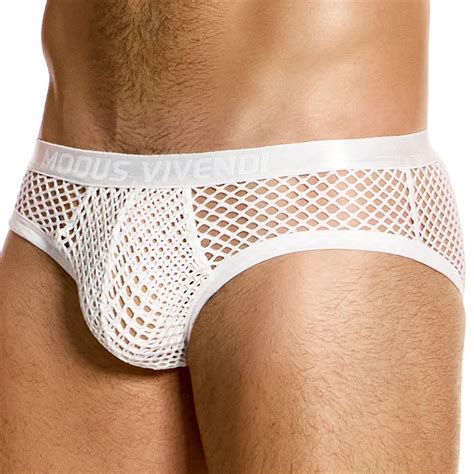 Modus Vivendi Slip Classic Through Mesh Blanc Inderwear