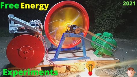 How To Make Free Energy Flywheel Generator 220v 7kw Free Electricity