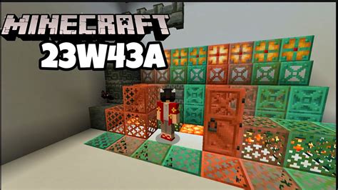 Exploring Minecraft Snapshot 23W43a New Blocks And Many More YouTube