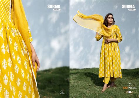 Surma By Miles Cotton Nyra Cut Piece Readymade Suit