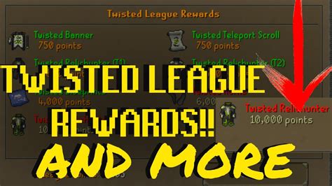 Osrs Update Recaptwisted League Overtwisted League Rewards Shop And