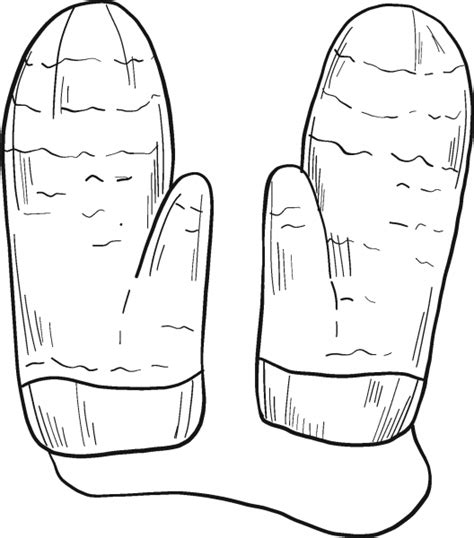 Mittens Coloring Page ColouringPages