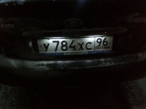 Подсветка номера и салона — Lada Приора хэтчбек, 1,6 л, 2012 года ...