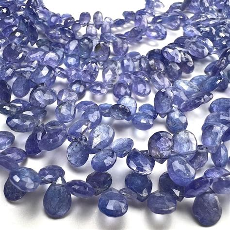 Tanzanite Necklace Teardrop Etsy