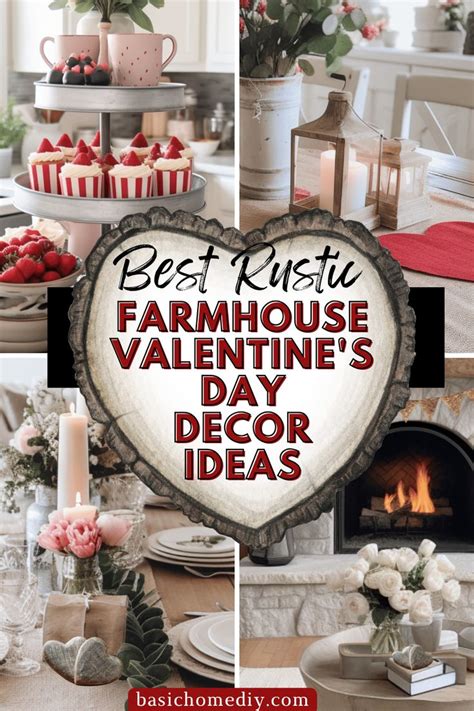 Easy Rustic Farmhouse Valentine S Day Decor Ideas Basic Home Diy