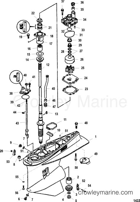 GEAR HOUSING DRIVESHAFT STANDARD COUNTER ROTATION 2003 Outboard