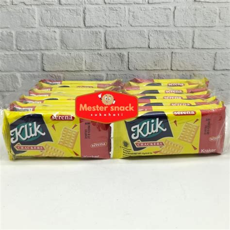 Jual Serena Klik Crackers 12 Gram 1 Pack Isi 20 Pcs Shopee Indonesia