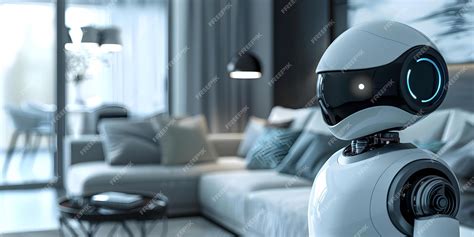 Premium Photo | AIpowered Cyborg Home Assistant Eases Household Chores ...