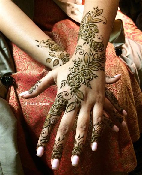 Arabic Rose Mehndi Design 40 Glamorous Rose Flower Mehndi Designs 2020