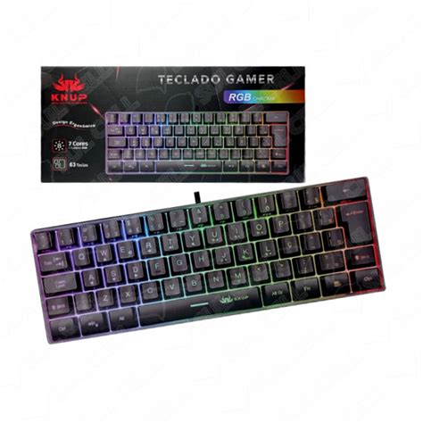 Teclado Gamer Usb Led Rgb Luminoso Kp Te Teclados Inform Tica