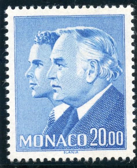 Timbre De Monaco N Faune Prince Rainier Iii Et Albert Cote