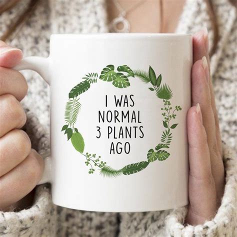 I Was Normal 3 Plants Ago Mug Crazy Plant Lady Mug Gardener Mug