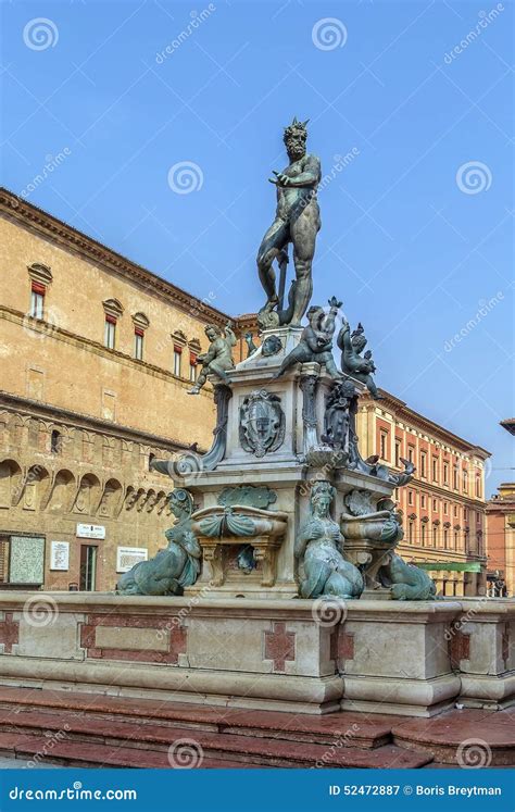 Fontana Di Nettuno Bologna Immagine Stock Immagine Di Vecchio