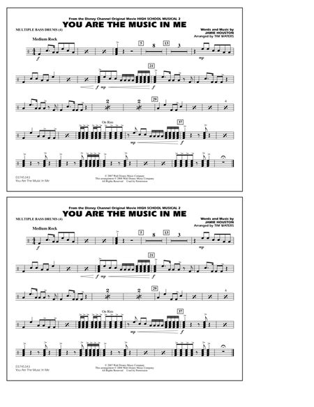 You Are The Music In Me From High School Musical 2 Multiple Bass Drums By Tim Waters