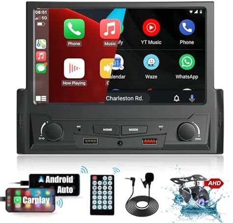 Amazon New 7 Inch Single Din Apple Carplay With Dash Cam DVR