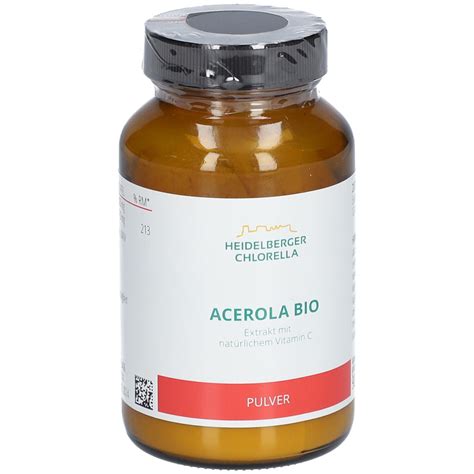 Heidelberger Chlorella Acerola Poudre Bio G Redcare Apotheke