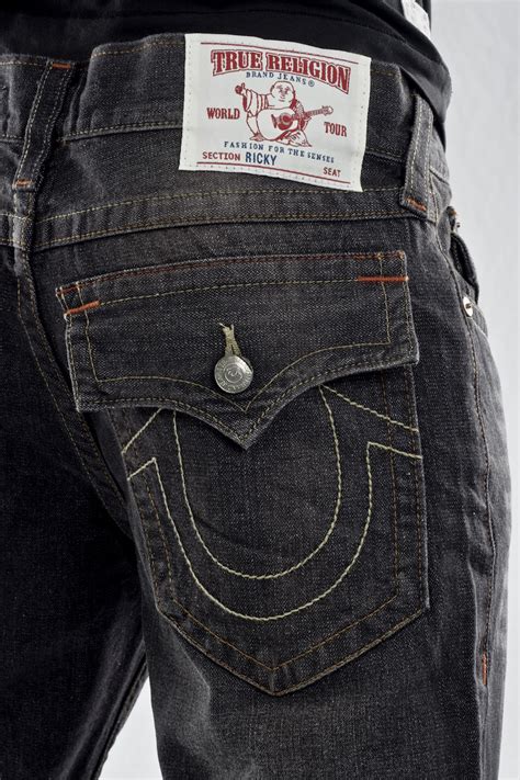 Джинсы мужские True Religion RICKY CORE VINTAGE STRAIGHT grey оригинал