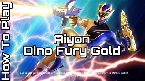 Aiyon Dino Fury Gold Ranger Emerges How To Play Power Rangers