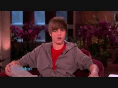 Justin Bieber on the Ellen Show (Full Interview) 2010 - YouTube