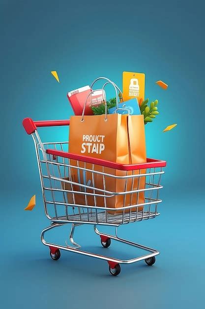 Premium Photo Seamless Shopping Experience D Vector Render Of Online