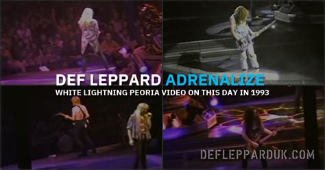 31 Years Ago Def Leppard Perform White Lightning On The Adrenalize Tour 1993 Video