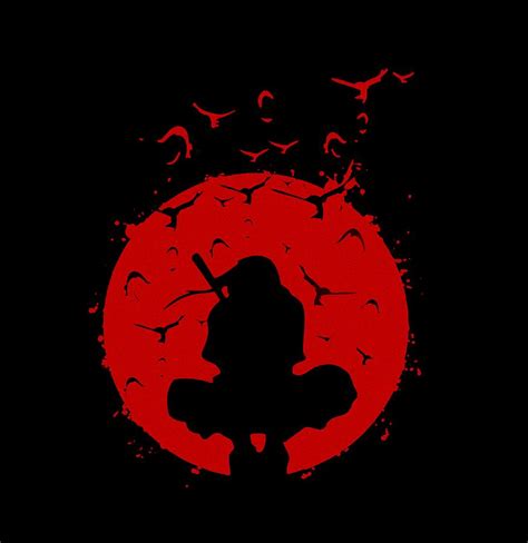 Itachi Silhouette Digital Art by Itok hasto Sarwanto