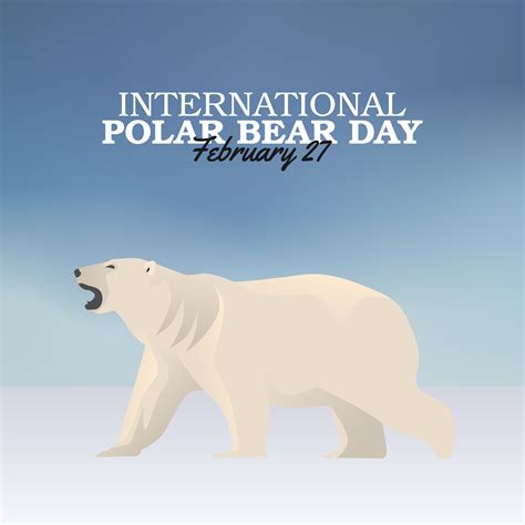 vector graphic of international polar bear day good for international polar bear day celebration ...