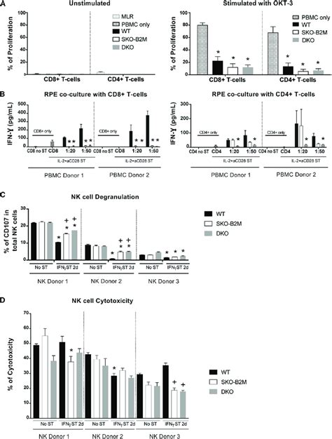 In Vitro Immunogenicity Assessment Of Wt Sko B M And Dko Hesc Rpes