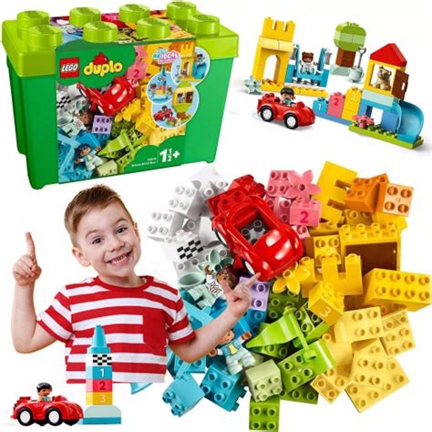 LEGO DUPLO PUDEŁKO Z KLOCKAMI DUŻE 10914 DELUXE DUŻY ZESTAW Z PUDEŁKIEM