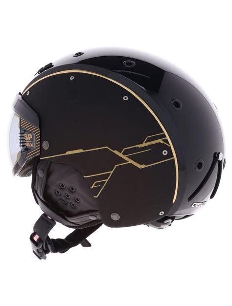 Casco SP 6 Limited Skihelm Met Vizier Unisex Circuit Gold Black Goud