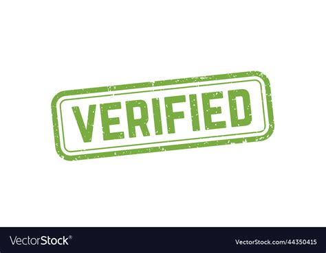 Verified stamp seal design Royalty Free Vector Image