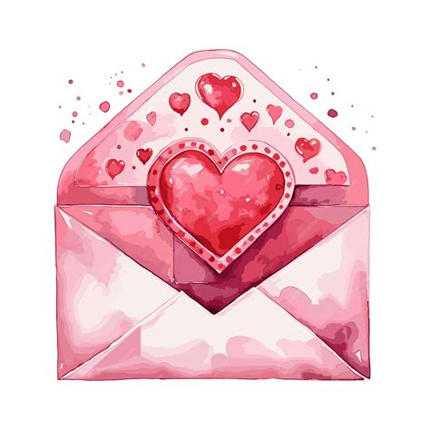 Premium Vector Valentines Day Envelope With Heart And Bow Isolated On