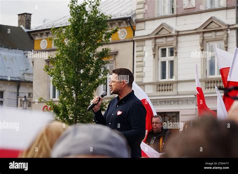 BIELSKO BIALA POLEN 7 OKTOBER 2023 Bürgermeister von Warschau