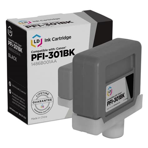 Canon PFI301BK Black Ink Cartridge 4inkjets