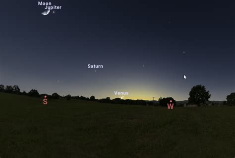 QUICK! GREAT VIEW OF THE PLANETS TONIGHT