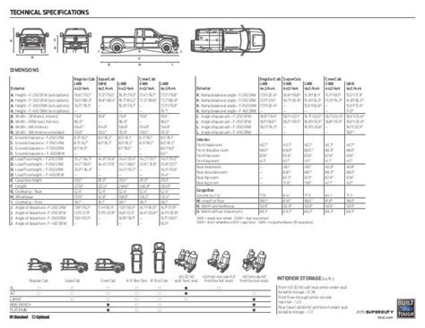 Ford F Bed Size Chart Ford F Bed Size Chart