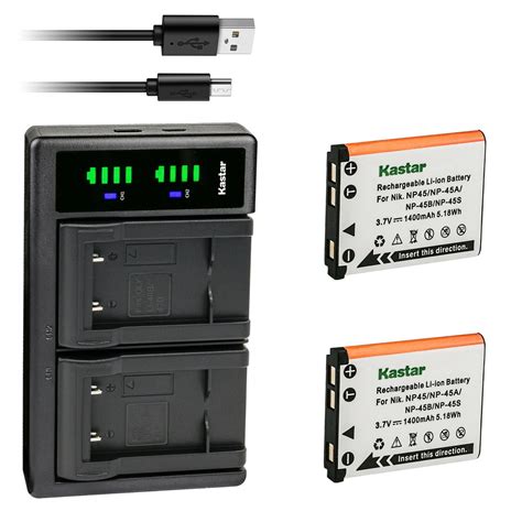 Kastar Pack Battery And Ltd Usb Charger Compatible With Fujifilm Np