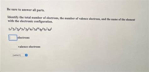 Solved Be sure to answer all parts. Identify the total | Chegg.com 