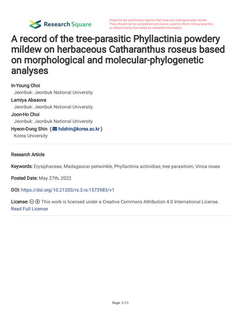 Pdf A Record Of The Tree Parasitic Phyllactinia Powdery Mildew On